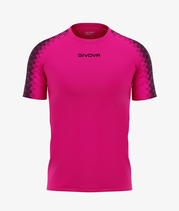 SHIRT CLUB IN MESH tricou / tricou fucsia/negru XS