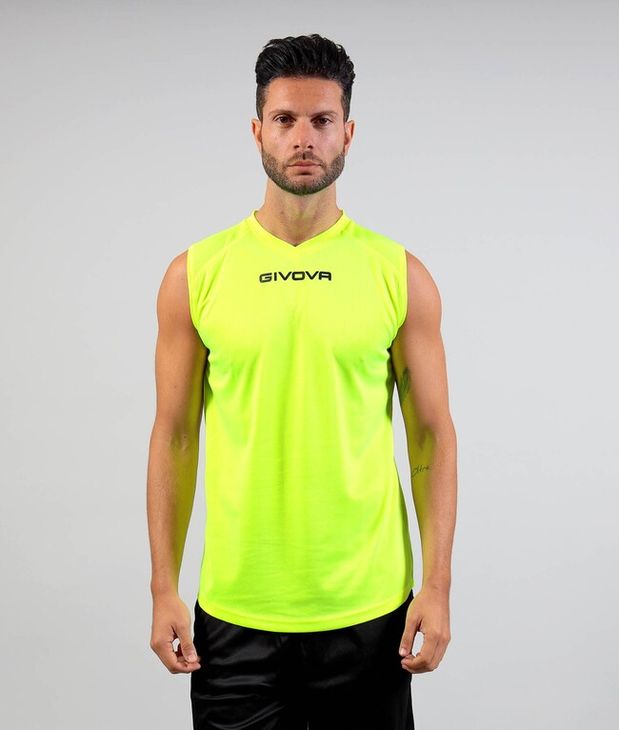 SHIRT SMANICATO GIVOVA ONE galben fluo 3XL