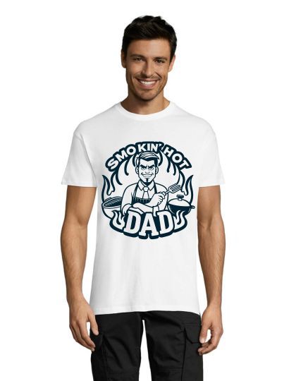 Tricou bărbati Smokin Hot Dad negru 2XS