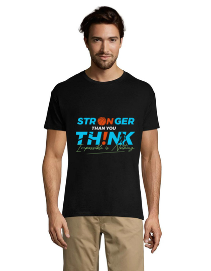 Stronger than You Think tricou negru pentru bărbati L