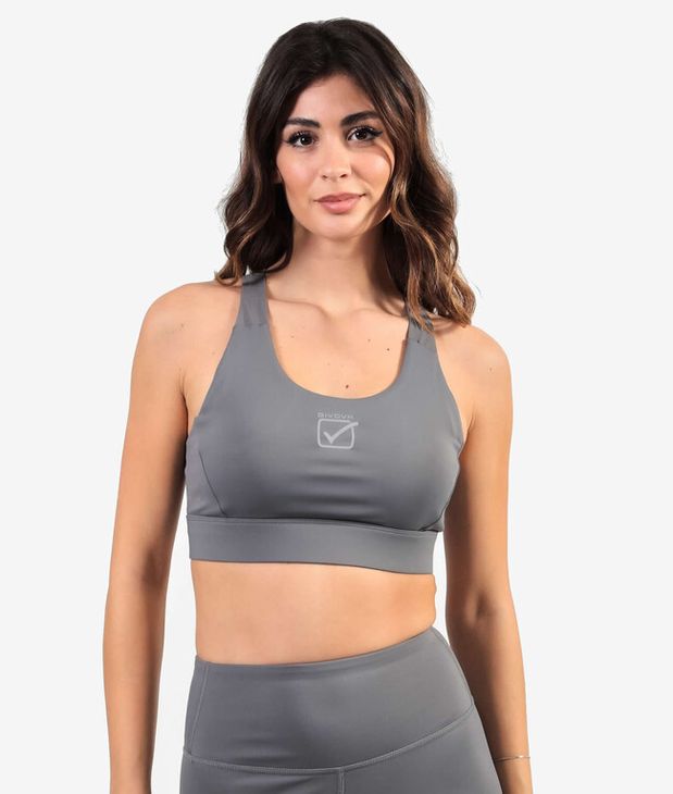 TOP BASIC maiou sport gri închis M