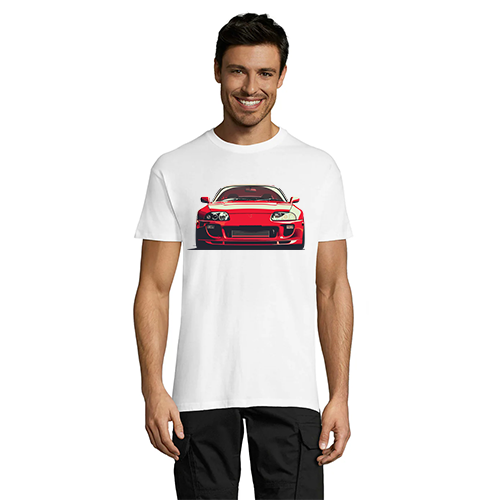 Tricou pentru bărbați Toyota - Supra RED alb 4XL