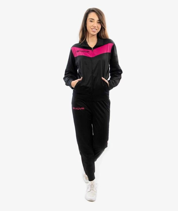 TUTA VISA FLUO TRIACETATO negru/fuchsia 3XL